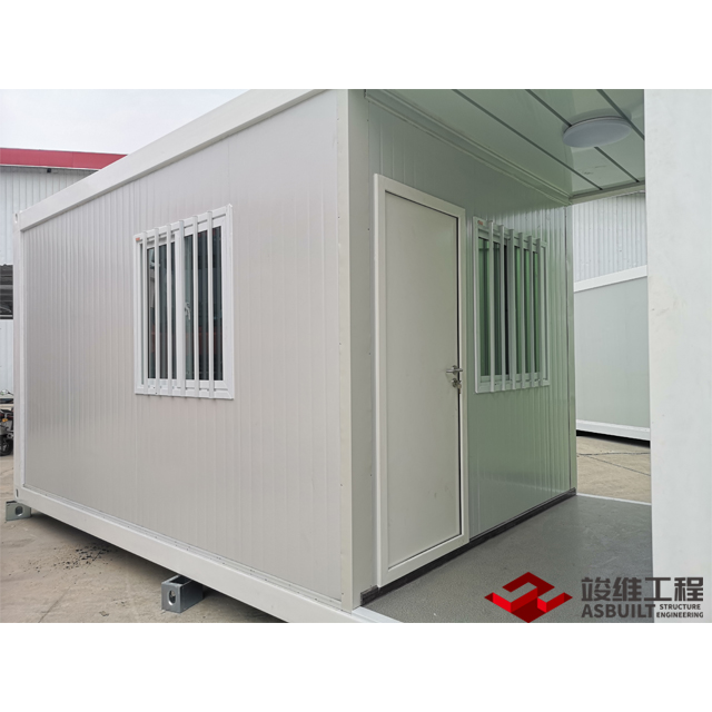 Casa contenedor Flatpack Porta Cabina para sala de control de acceso al sitio con balcón