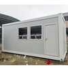 Casa de contenedores Flatpack de 20 pies, cabaña Porta modular para vivir en casa