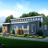 Casa de bungalows prefabricada de acero para el hogar vivo, casa minúscula prefabricada