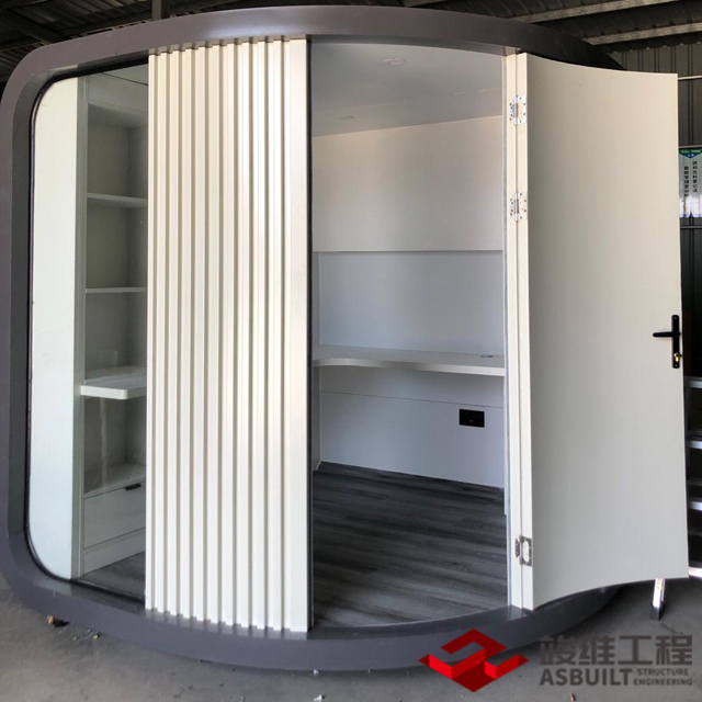 Cabina de oficina de jardín modular hecha de acero, cabina telefónica privada, cabina de estudio de música, espacio de oficina independiente