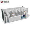 Casa contenedor modular prefabricada de 20 pies para inodoro portátil, ducha, vestuario, unidad de ablución