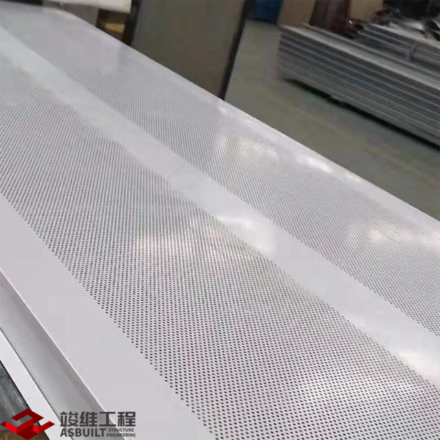 Tablero fonoabsorbente de lana de roca, panel silenciador para planta industrial / sala de equipos con placa perforadora GI