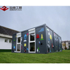 Casa prefabricada de contenedores de paquete plano para módulos temporales de aulas de jardín de infantes