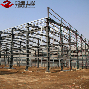 Edificio de estructura de acero prefabricado prediseñado para planta industrial, taller, almacén, fábrica