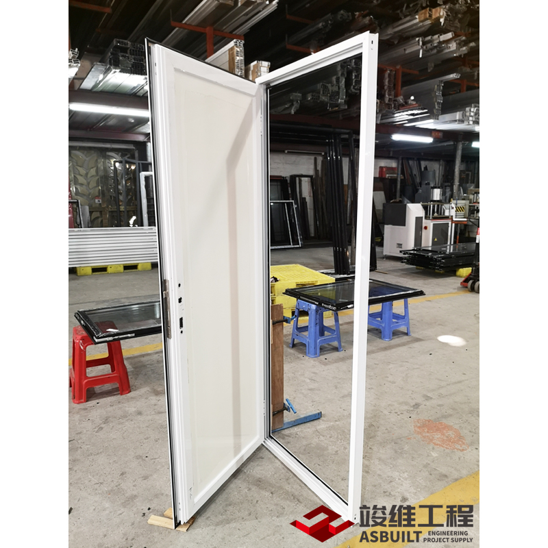 Puerta oscilante aislada de marco de aluminio para una casa contenedorada prefabricada