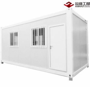 Casa contenedor de paquete plano estándar Cabina Porta de 20 pies para hogar vivo / oficina / casa