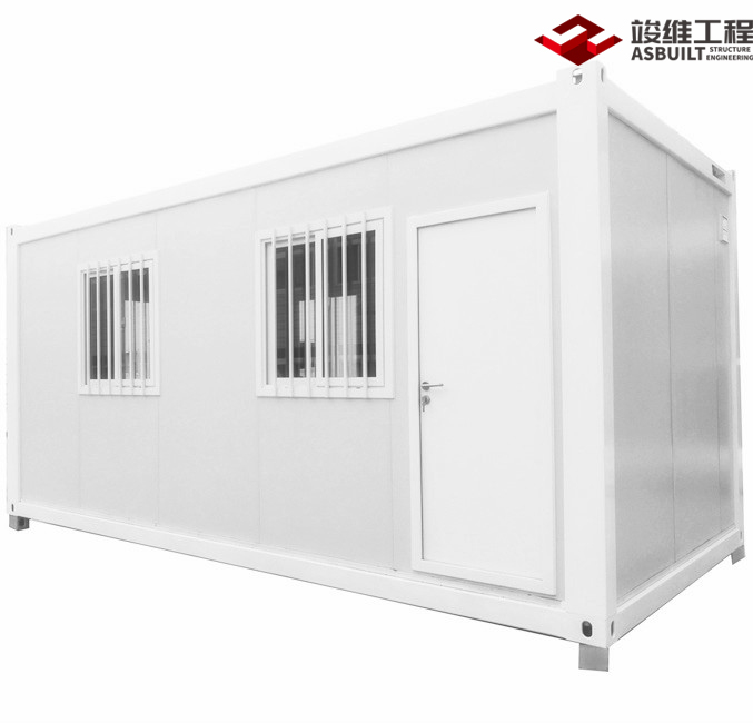 Casa contenedor de paquete plano estándar Cabina Porta de 20 pies para hogar vivo / oficina / casa